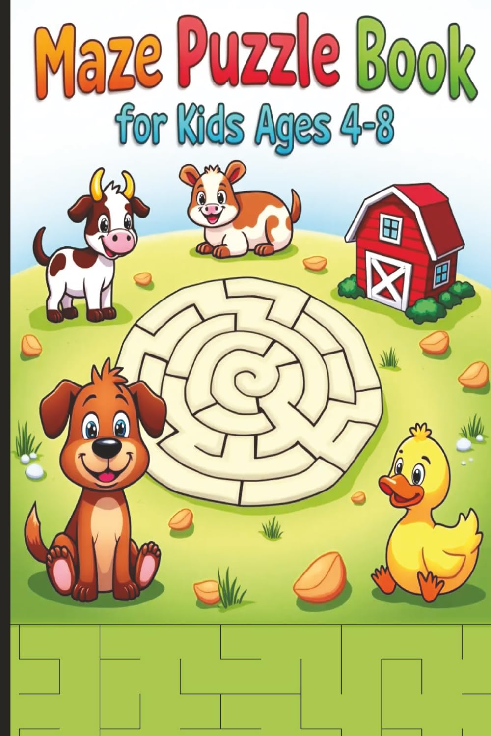 Maze Puzzle Book for Kids 4-8: 50 Fun Mazes for Kids 4–6 & 6–8 Year Olds - An Exciting Maze Learning Activity Workbook for Learning, Play & Problem-Solving