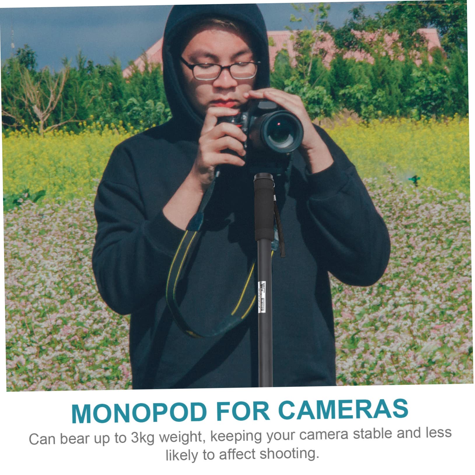 SHINEOFI Monopiede Telescopico Compatto Per Fotocamere Digitali Asta Per Dslr Per Viaggi Eventi Sportivi e Fotografia All Aperto