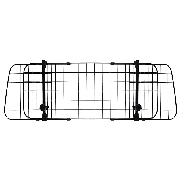 S SUMEX Separador Perro Coche Ajustable 106-145 cm Barrera Metálica para Reposacabezas