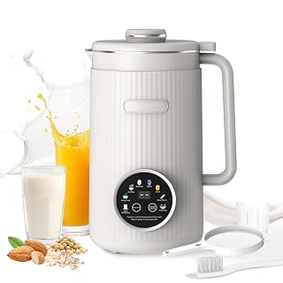 35oz Nut Milk Maker Machine: 8-in-1 Soy Milk Maker with Auto Clean & 20-Blade - Multi-Function Nut Milk Machine with Self-Cleaning, Auto Shutoff, for Vegan Drink (White) - Amazon product rated Grade B
