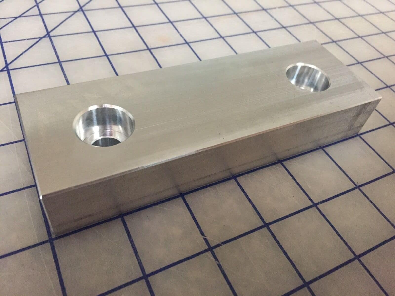 6"" Jaw Type Standard Machinable Aluminum Soft Vise Jaws - 1/2"" Screw Size - USA Made - QTY 2 (1 Pair), 1PK-6JAW621A