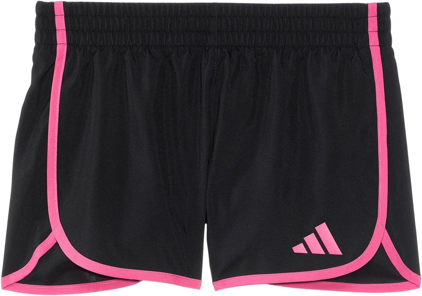adidas Girls Elastic Waistband Retro Woven Gym Shorts