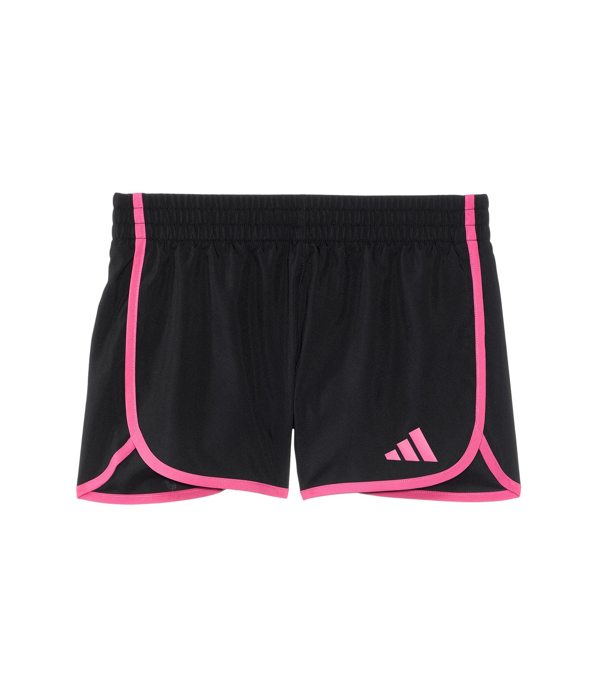 adidas girls39 elastic waistband retro woven gym shorts