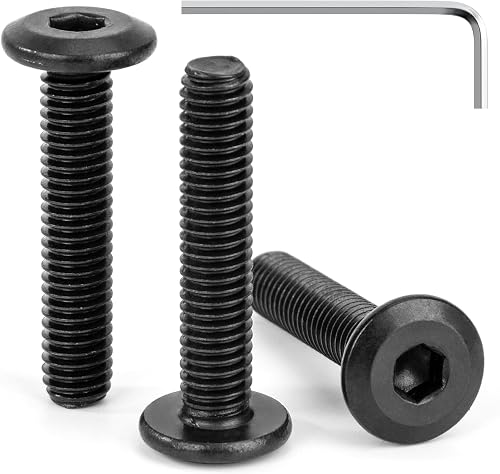 Tunejoy 30 Pezzi Viti a Testa Piatta M6 x 30 mm Nero Vite…