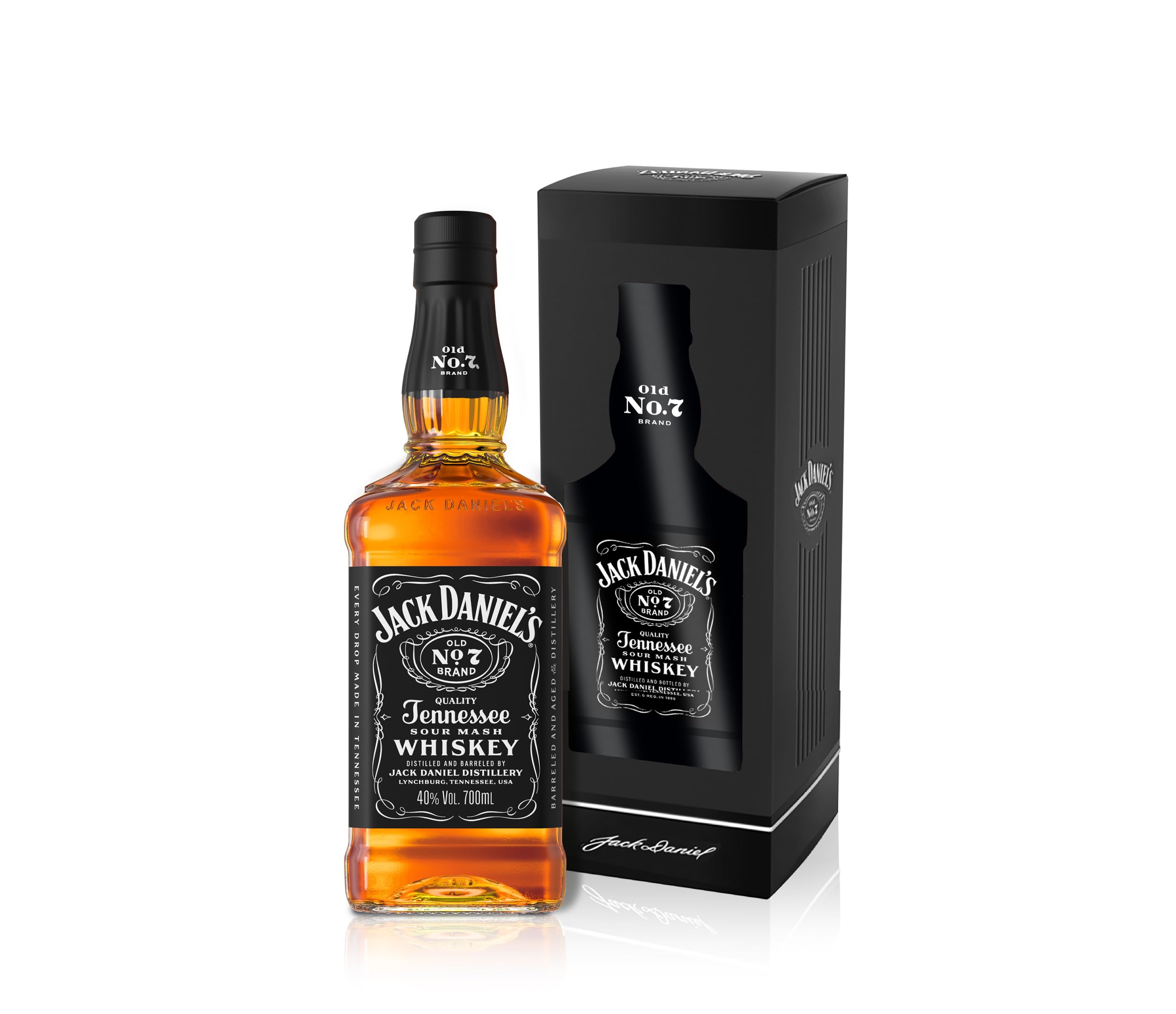 Jack Daniel's Tennessee Whiskey Old No.7, Gift Box - 700 ml