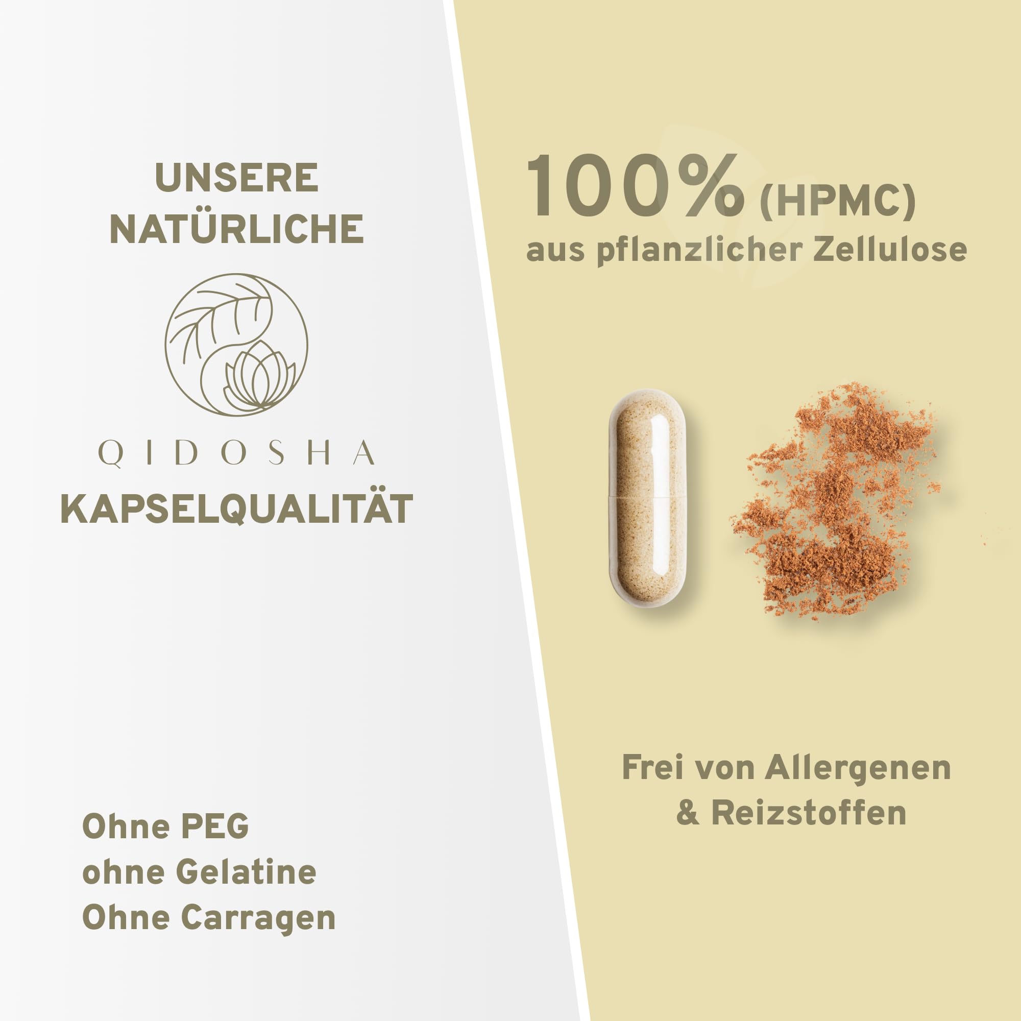 QIDOSHA® Rosenwurz (Rhodiola Rosea) Extrakt, testierter Wirkstoffgehalt, 120 Kapseln im Apothekerglas, jede Charge laborgeprüft, deutsche Fertigung
