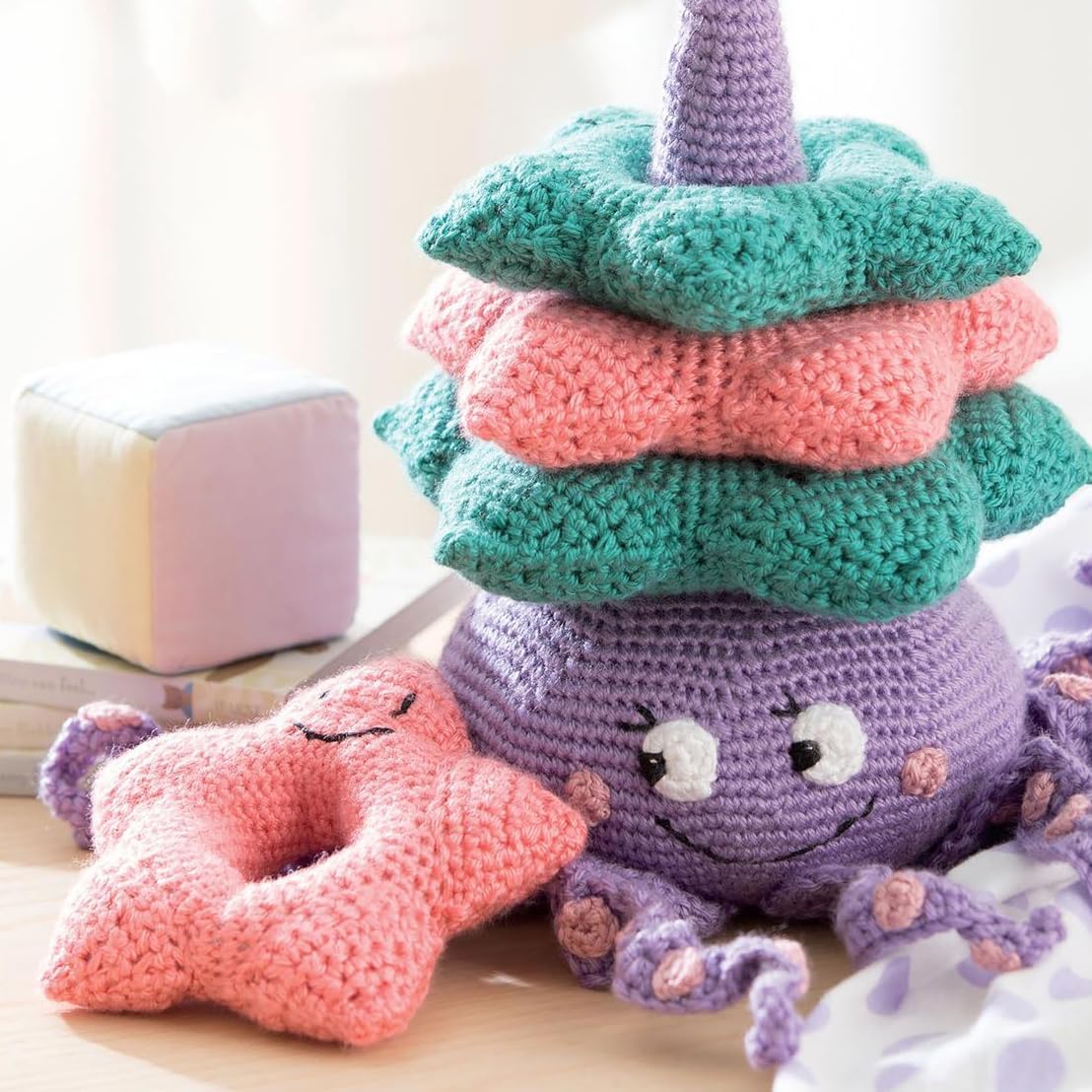 Leisure Arts Baby Stacks Crochet Book - Crochet Pattern Book with Step-by-Step Instructions, Stitch Techniques, and Designs for Beginners & Experienced Crafters