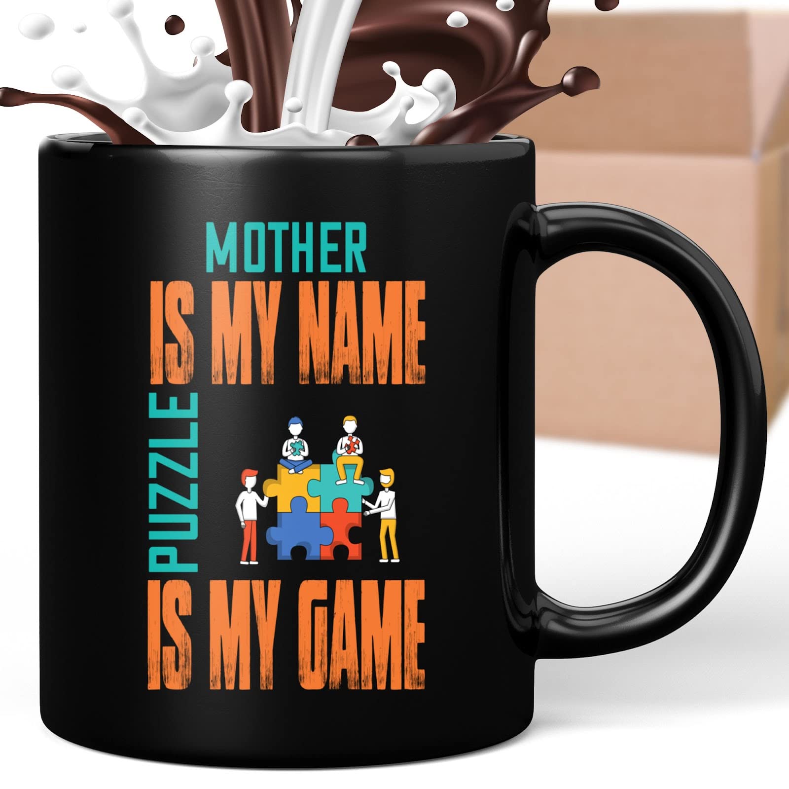 Coffee Mug Mother Is My Name Puzzle Is My Game Funny for Men Women Coworker Family Lover Special Gifts for Birthday Christmas Funny Gifts Presents Gifts 780231