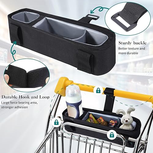 Miniatura 4 de Universal Snack Tray for Shopping Cart with Cup Holder Lightweight Toddler Shopping Cart Accessories Easy Installation