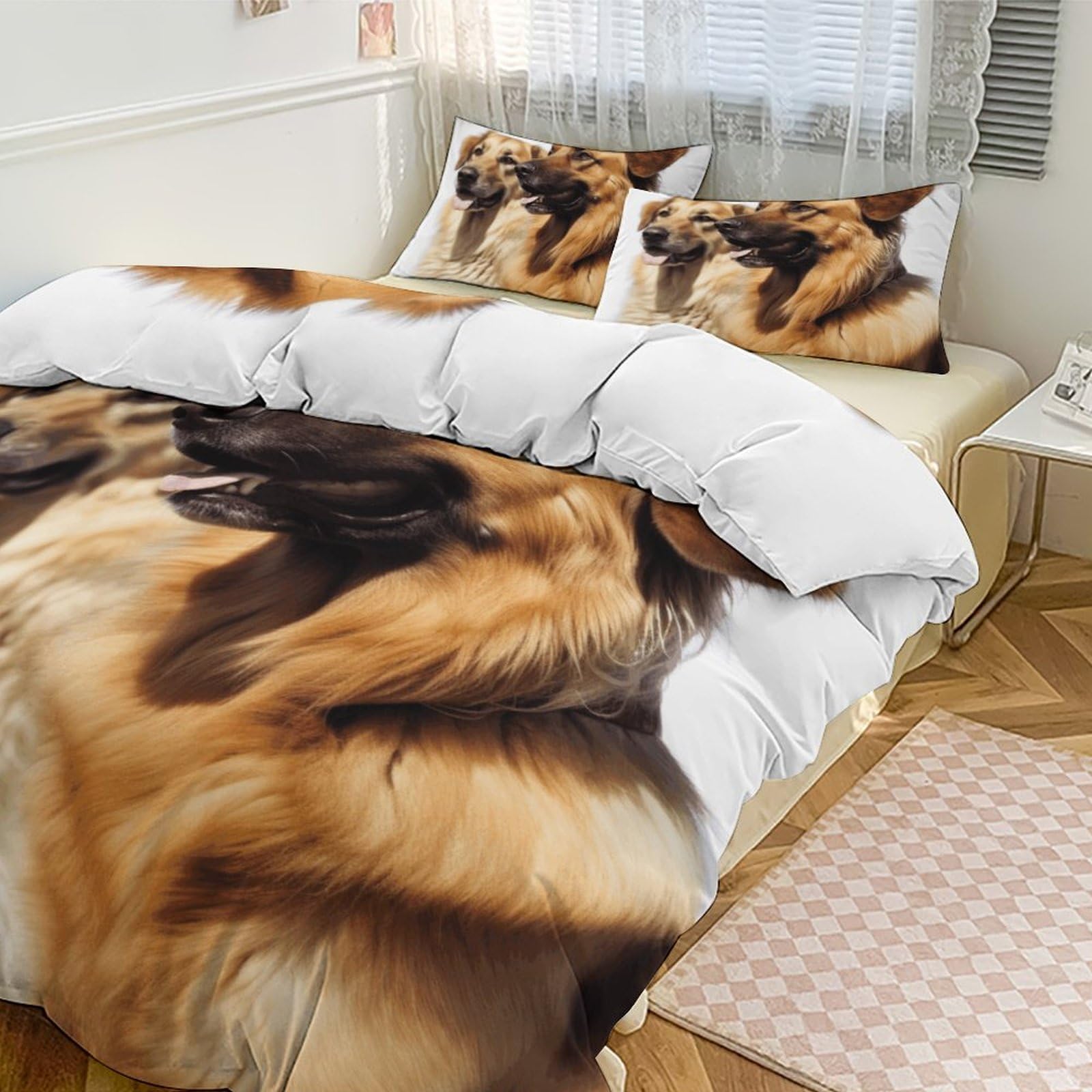 Couette pour grand lit motif chien : le couvre-lit épais idéal pour l'hôtel et la maison