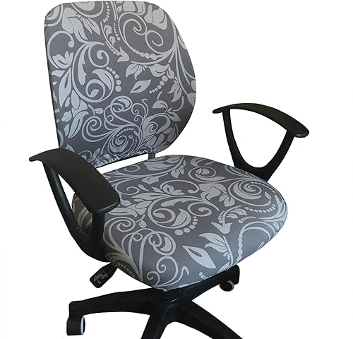 Funda para silla de oficina, funda universal protectora y elástica, cubierta elástica para silla giratoria de Melaluxe