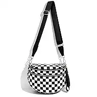 Fozehlad Lightweight Nylon Bum Bag for Women, Waterproof Crossbody Belt Bag with Adjustable Strap, Trendy Fanny Pack for Travel