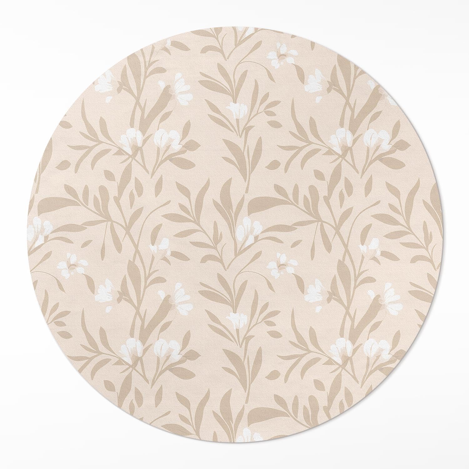 Tapis vinyle rond anti-tache pour protéger le sol de la cuisine des éclaboussures