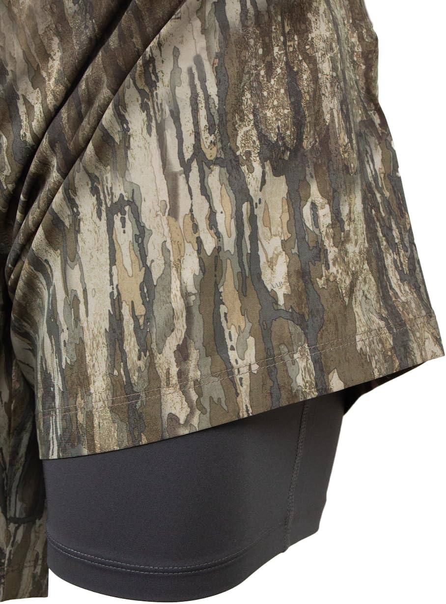Realtree Men’s Camo Shorts Quick-Dry Lined Athletic Performance Shorts with Pockets for Fishing Hiking Running