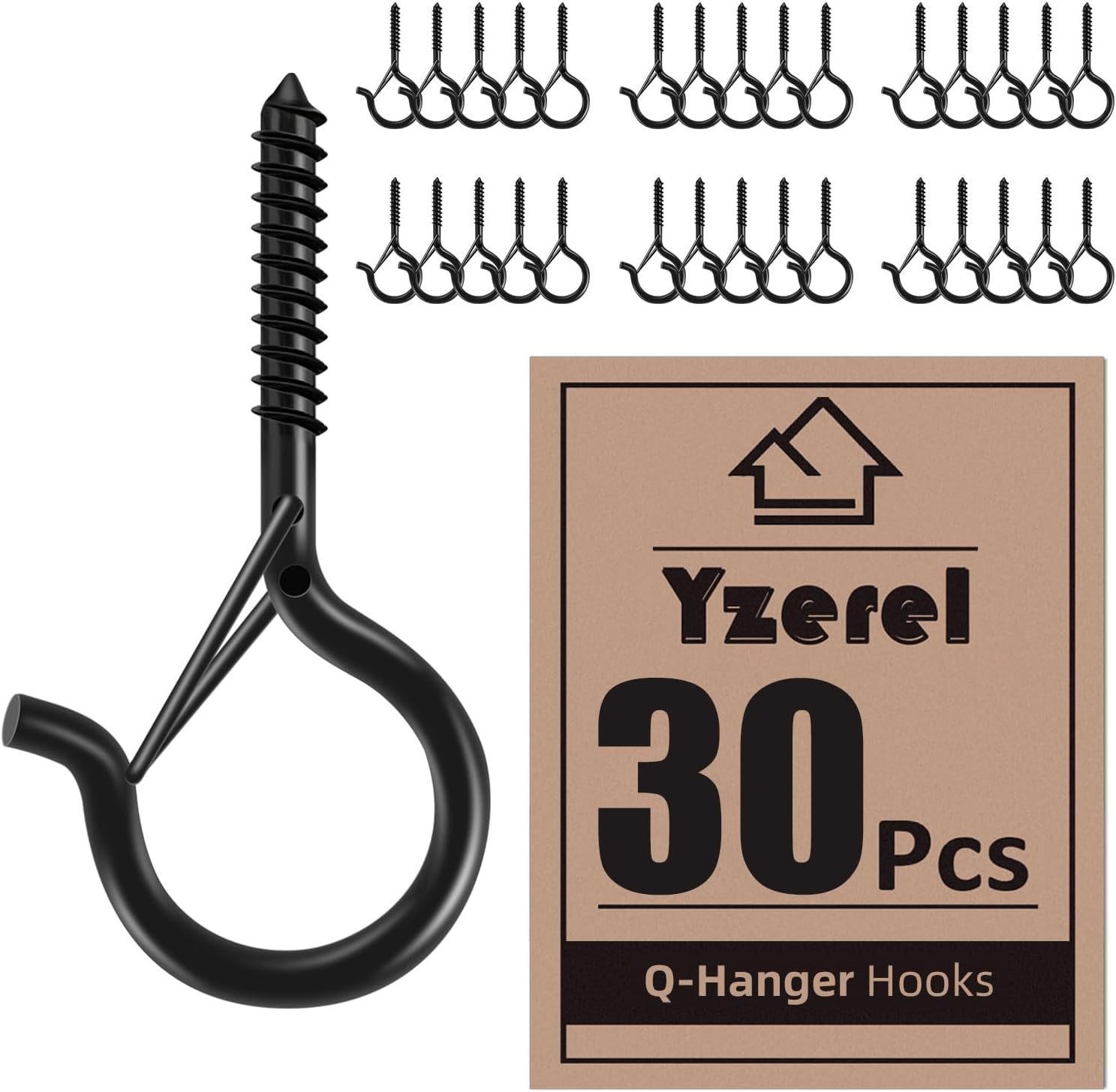 30 Pcs QHanger Hooks Outdoor String Lights Christmas