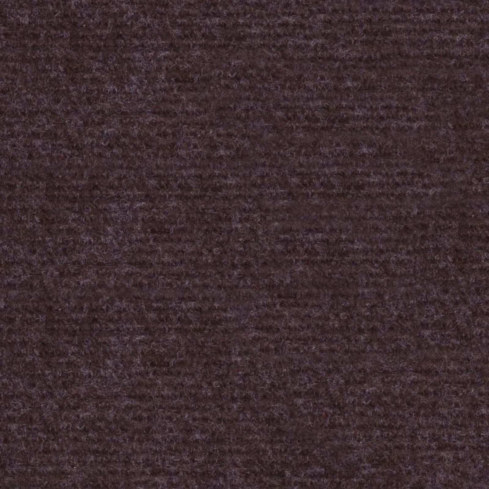 Alfombra marrón de 1,2 x 10 m, de poliéster con textura acanalada, para pasillo, entrada y pasillo, antideslizante, resistente, enrollable, versátil para interiores y exteriores