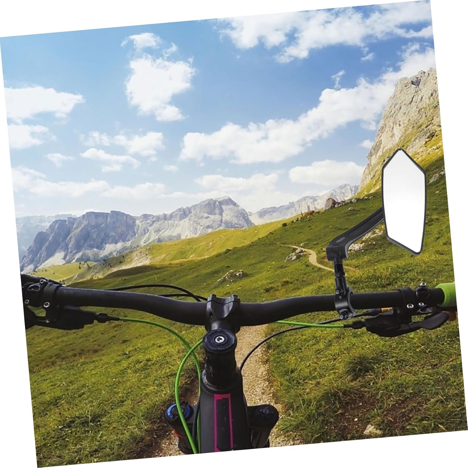 BESPORTBLE 3pcs Bicycle Rearview Mirror High Definition Suitable for Mountain and Road Bikes Fit for Safe Riding and Enhanced Visibility