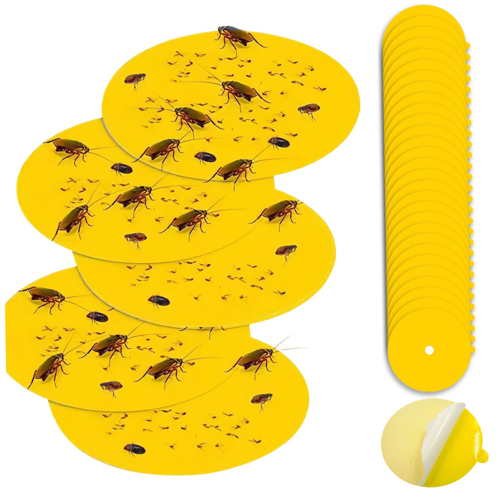 Trampas para pulgas recambios de placas adhesivas resistentes de 11,9 cm de diámetro