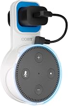 Echo Dot Wall Mount 2nd Gen, Alexa Speaker Stand, Outlet Holder, Cable Mgmt