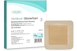 MedVance TM Silicone - Bordered Silicone Adhesive Foam Dressing