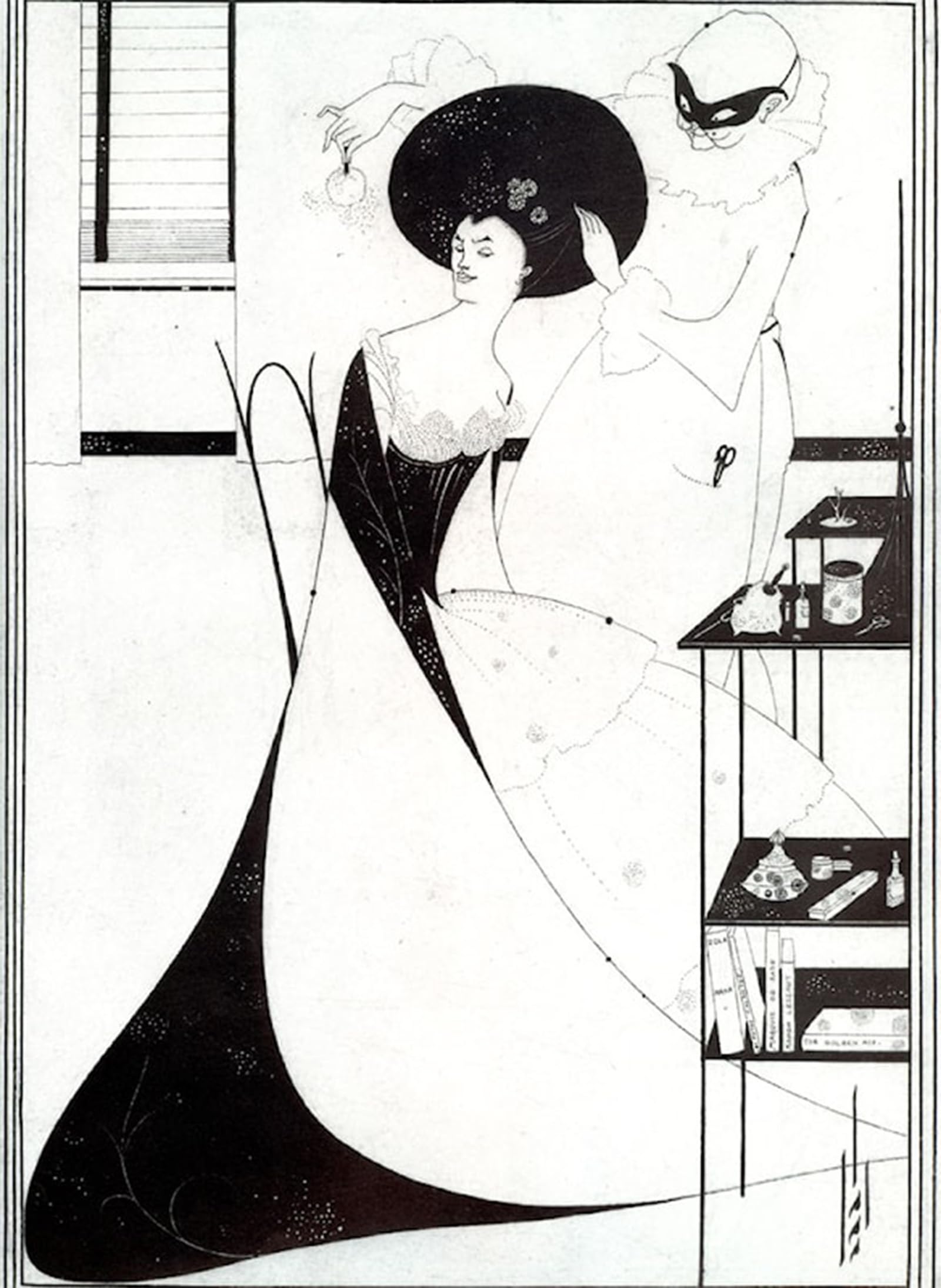 SERENDIPITP Aesthetic Poster Photo Wall Print Retro Picture the Toilet by Aubrey Beardsley Modern Wall Artwork for Home Decor 60x90cm