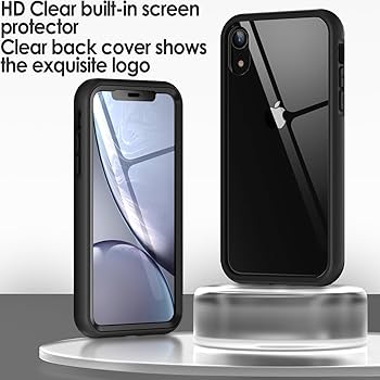 JETech Hoesje Voor IPhone 11 - Zwarte Bescherming Met Ingebouwde Schermbeschermer