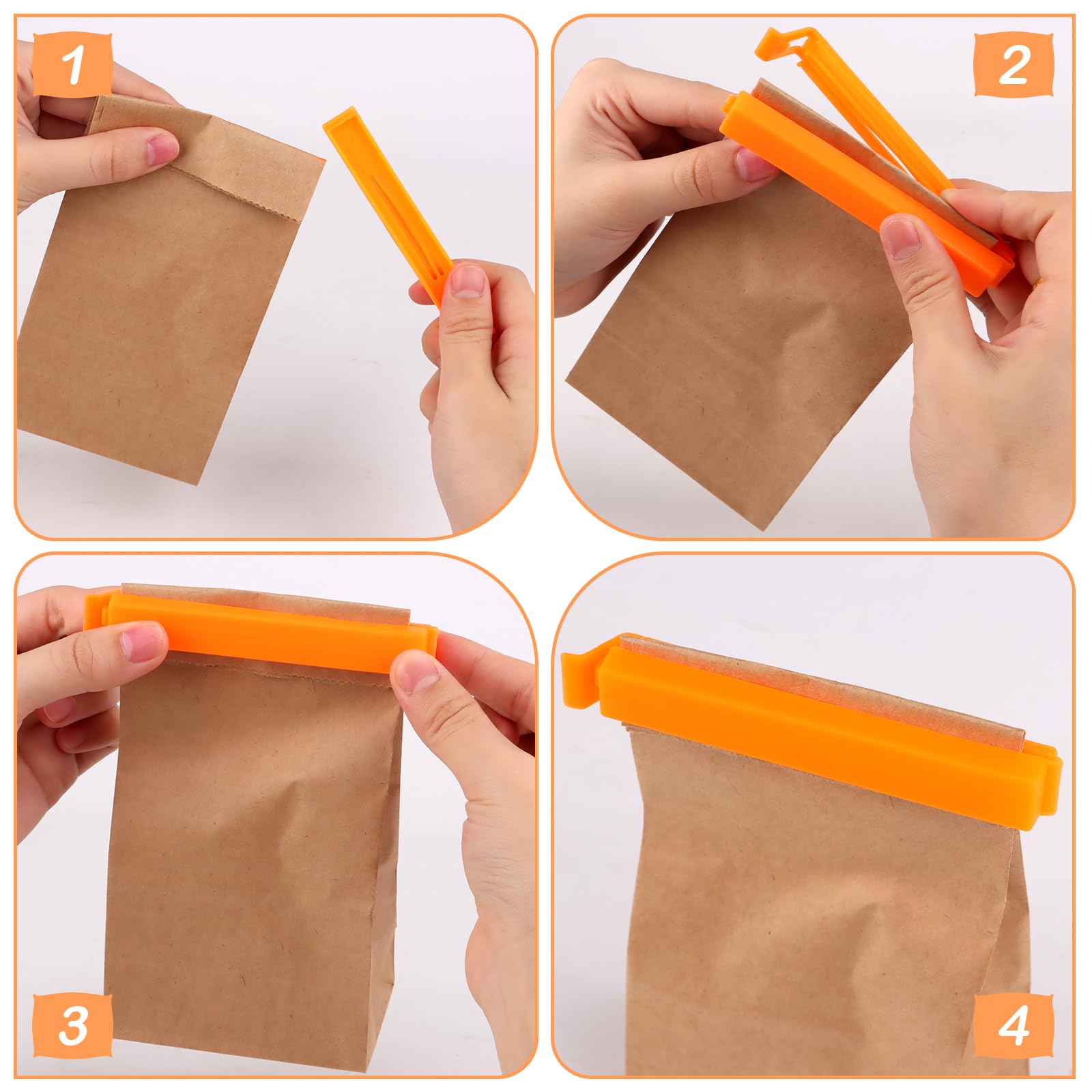 10 Stück Tütenclips – Wiederverwendbare Verschlussclips Für Lebensmittel (7cm & 11cm)