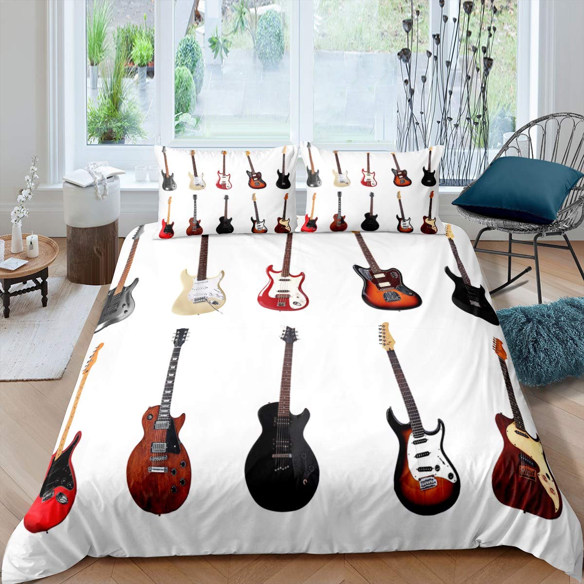Ensemble de housse de couette guitare avec finitions de qualité MARR