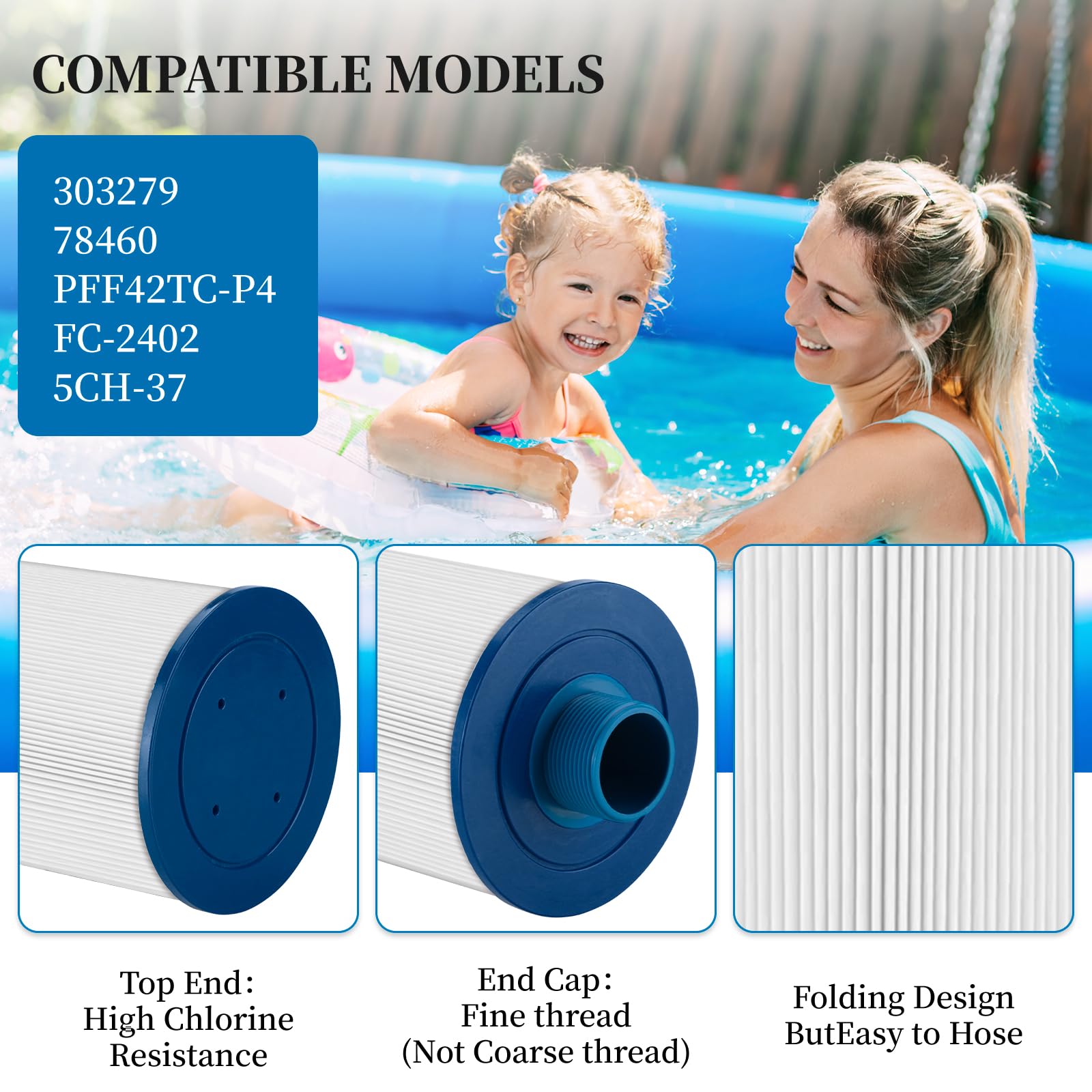 WHAT WE WANT】TOP BOARD Porscan Spa Filter Replacement for Watkins 303279 Filbur FC