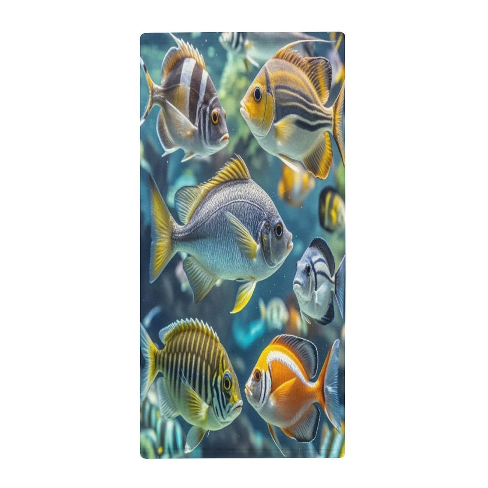 FekiLoot Fish Bath Towel Super Soft Highly Absorbent Bath Towel Fashion Quick Drying Bathroom Towel Soft Large Fingertip Towels for Bathroom Gym Travel Camp Pool