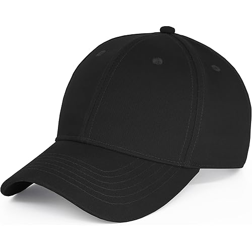 Baseball Cap 100% Cotton Hats for Men Hats for Women Cooling Performance Womens Baseball Caps Black Baseball