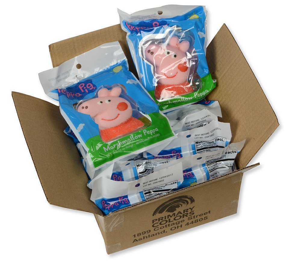 Peppa Pig Marshmallow Head Character Pops 12 pack
