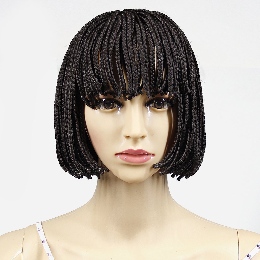 Yxcherishair 10inch Small Box Braided Wigs Short For Black Women