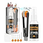 Ordilend Glasses Cleaner, Glasses Cleaning Kit with Eyeglass Cleaner Spray, Eyeglass Lens Cleaner, Microfiber Cleaning Cloth,Portable Eyeglass Repair Kit with Screws, Safe for All Lens(White)