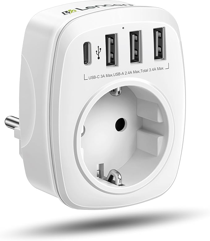 LENCENT USB Steckdose 7 In 1 Mehrfachsteckdose