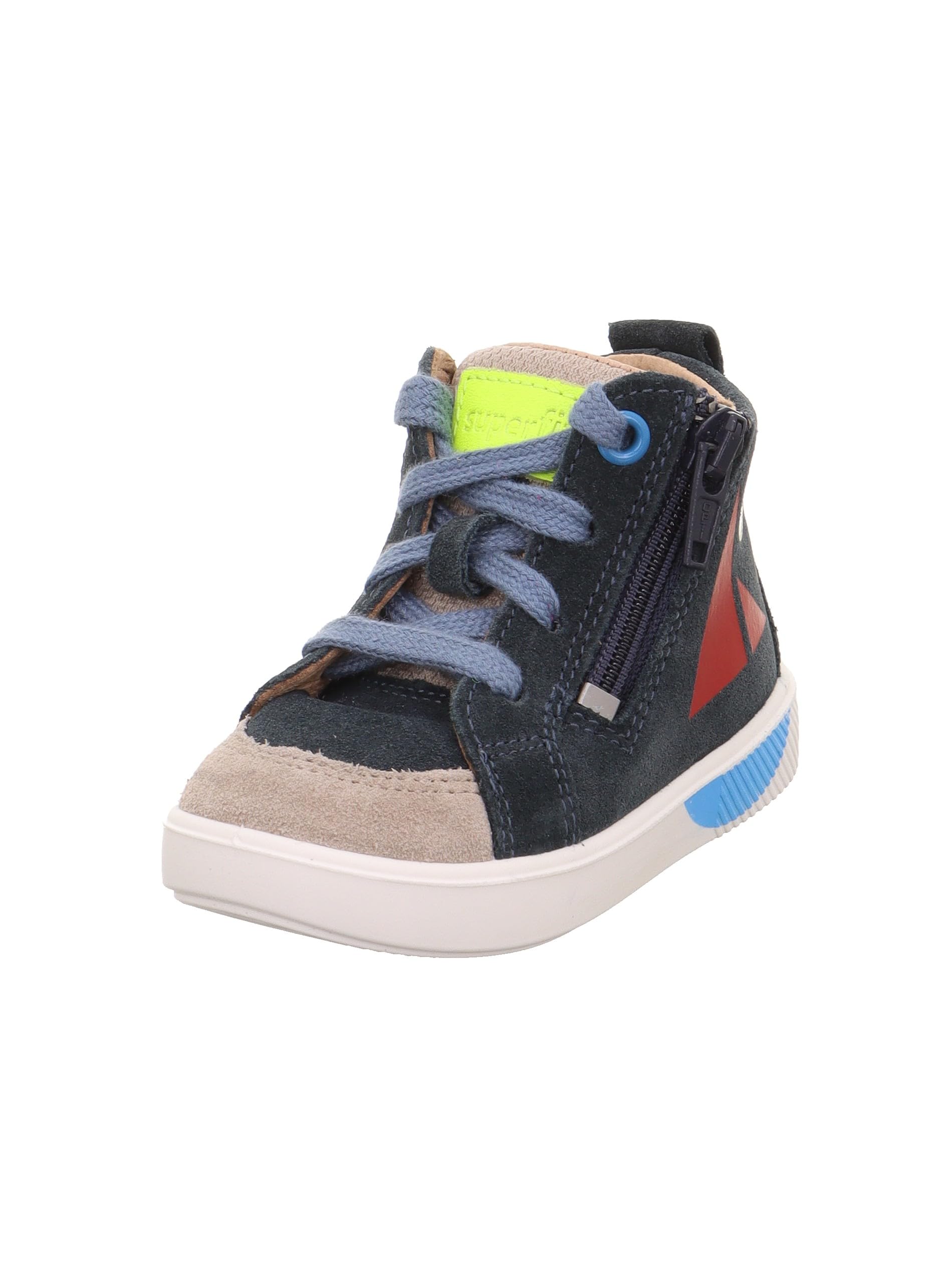 Superfit Boys' Supies Trainers, Blue Beige 8020, 4 UK Child