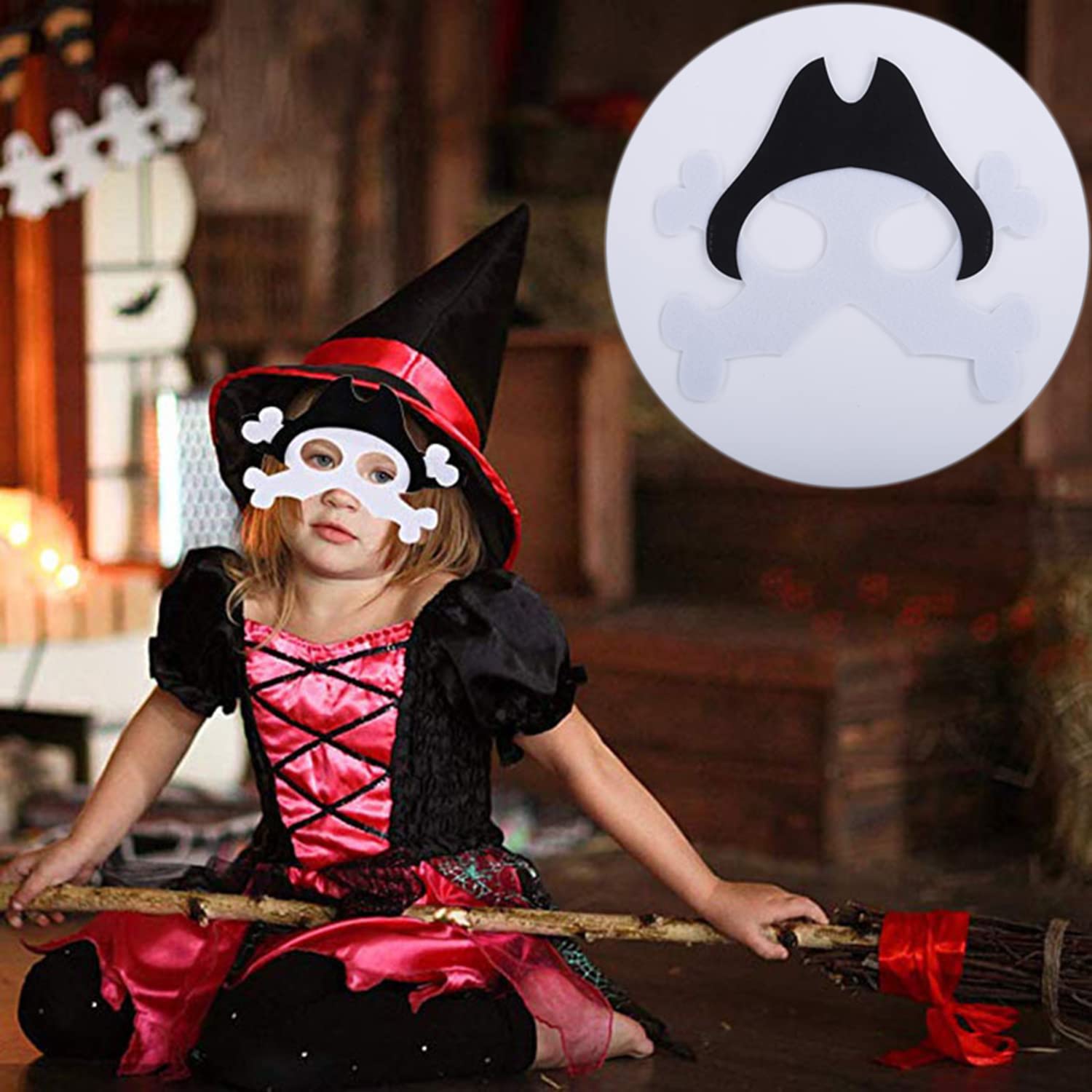 10 Stück Halloween Masken Für Kinder - Filz Party Masken Für Kostüme & Cosplay