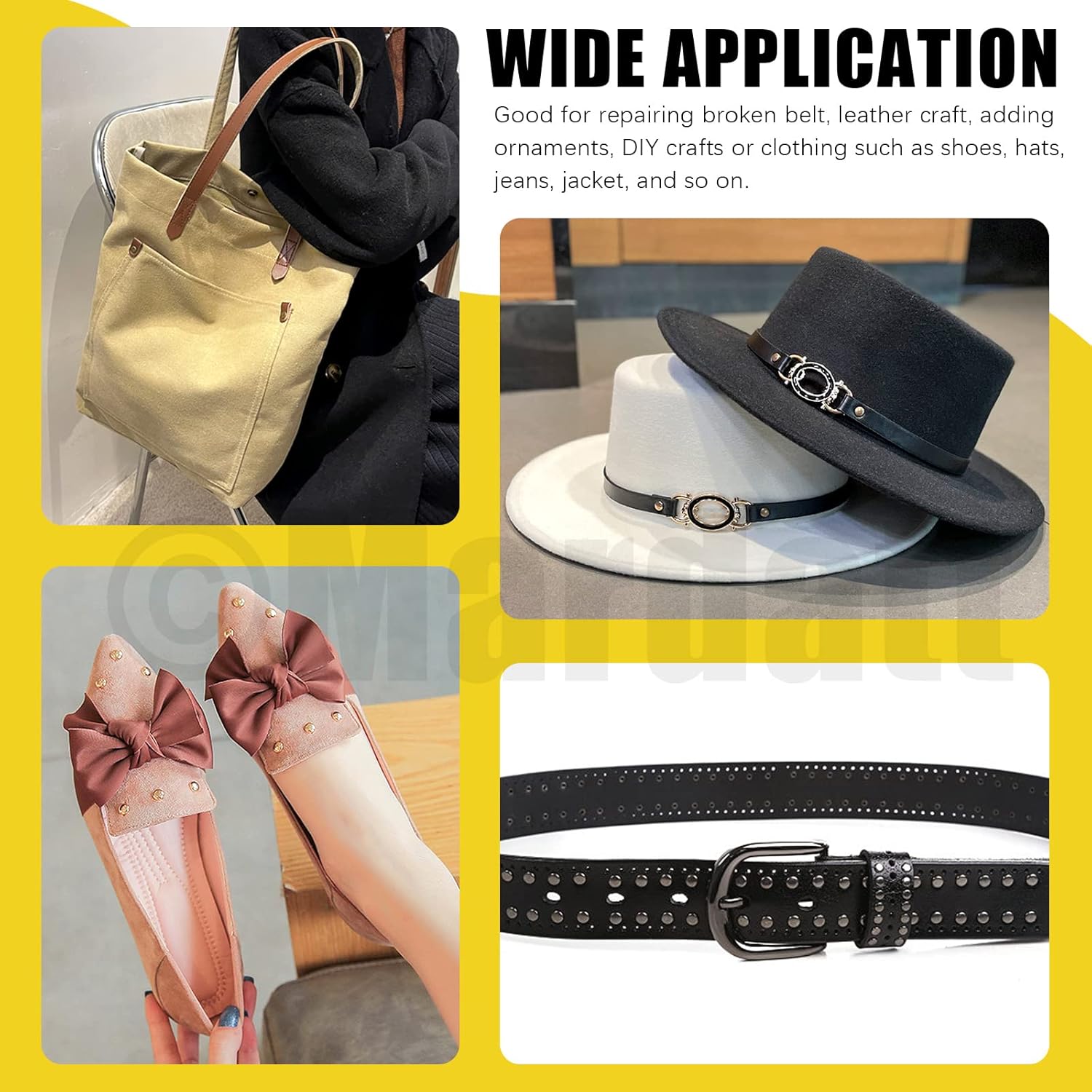 32 Sets Gold Flat Head Stud, Alloy Purse Feet Rivets Screw Back Rivets Stud Nail Head Stud Purse Handbag Feet Flat Buckle Button Cap Rivets for DIY Leather Craft