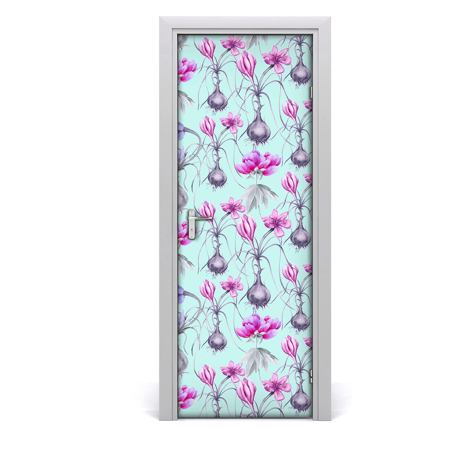 Sticker porte étanche lavable protection éclaboussures cuisine 85x200
