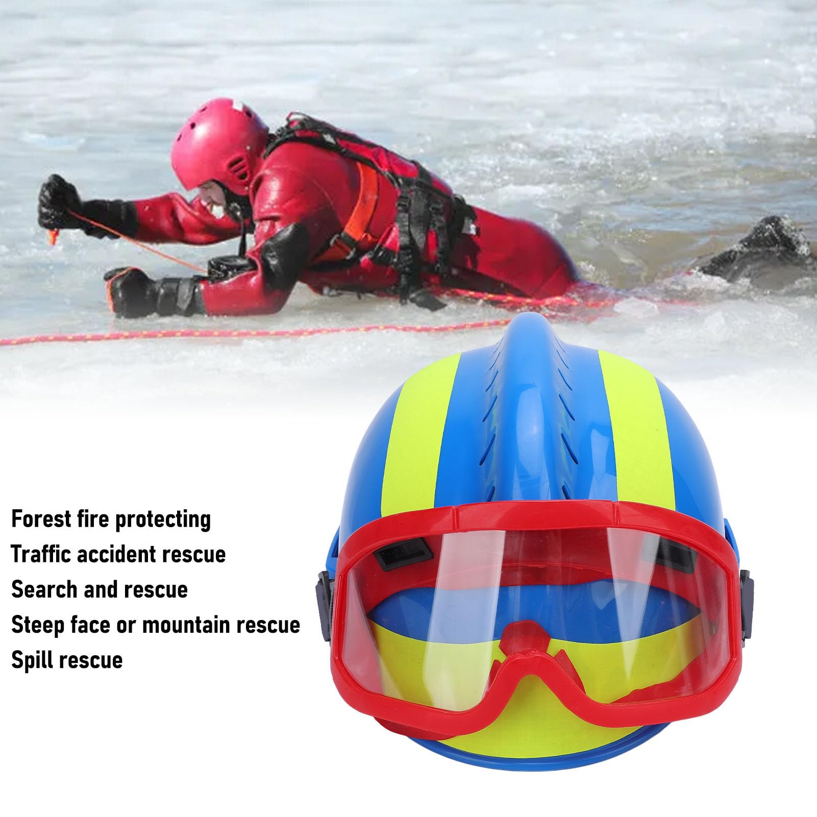 Kask ratunkowy Kask ochronny z lekką szczeliną Wentylowana skorupa PC Regulowana konstrukcja do awaryjnego wyszukiwania pożarów Pracownicy budowlani Górnicy Pracownicy platform