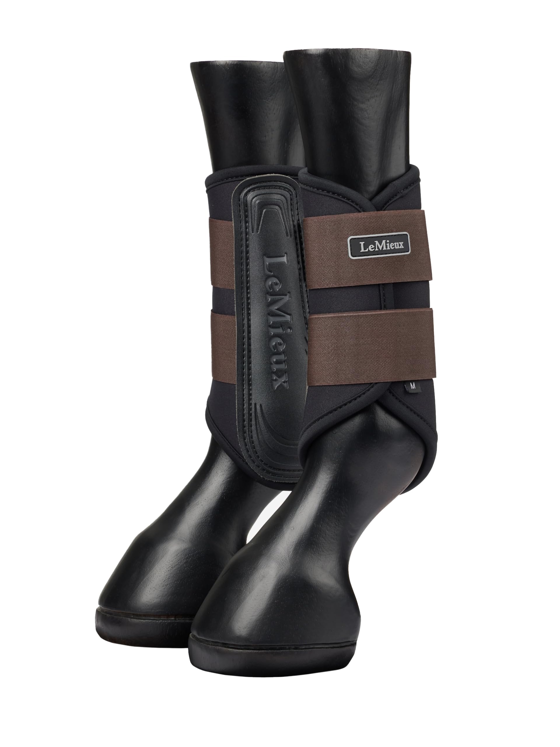 LeMieux Grafter Brushing Boot Pair - Equestrian Horse Boots - Lightweight & Breathable - Brown - Small