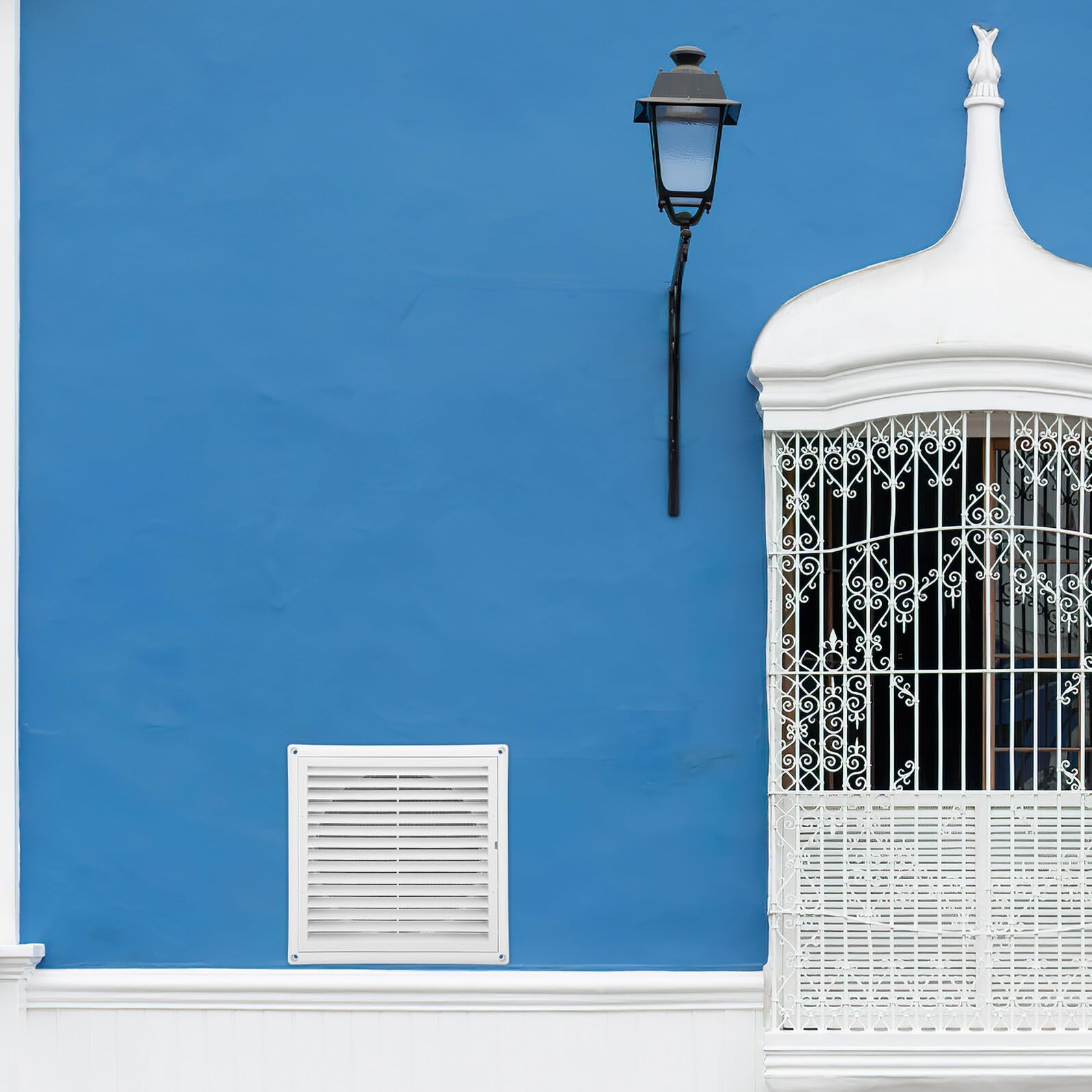 Housoutil 5 Stück Plastik Lüftungsgitter mit Insektenschutz Abluft Ventilationsgitter für Bad Schrank Wand Decke Boden Einfache Installation Langlebig
