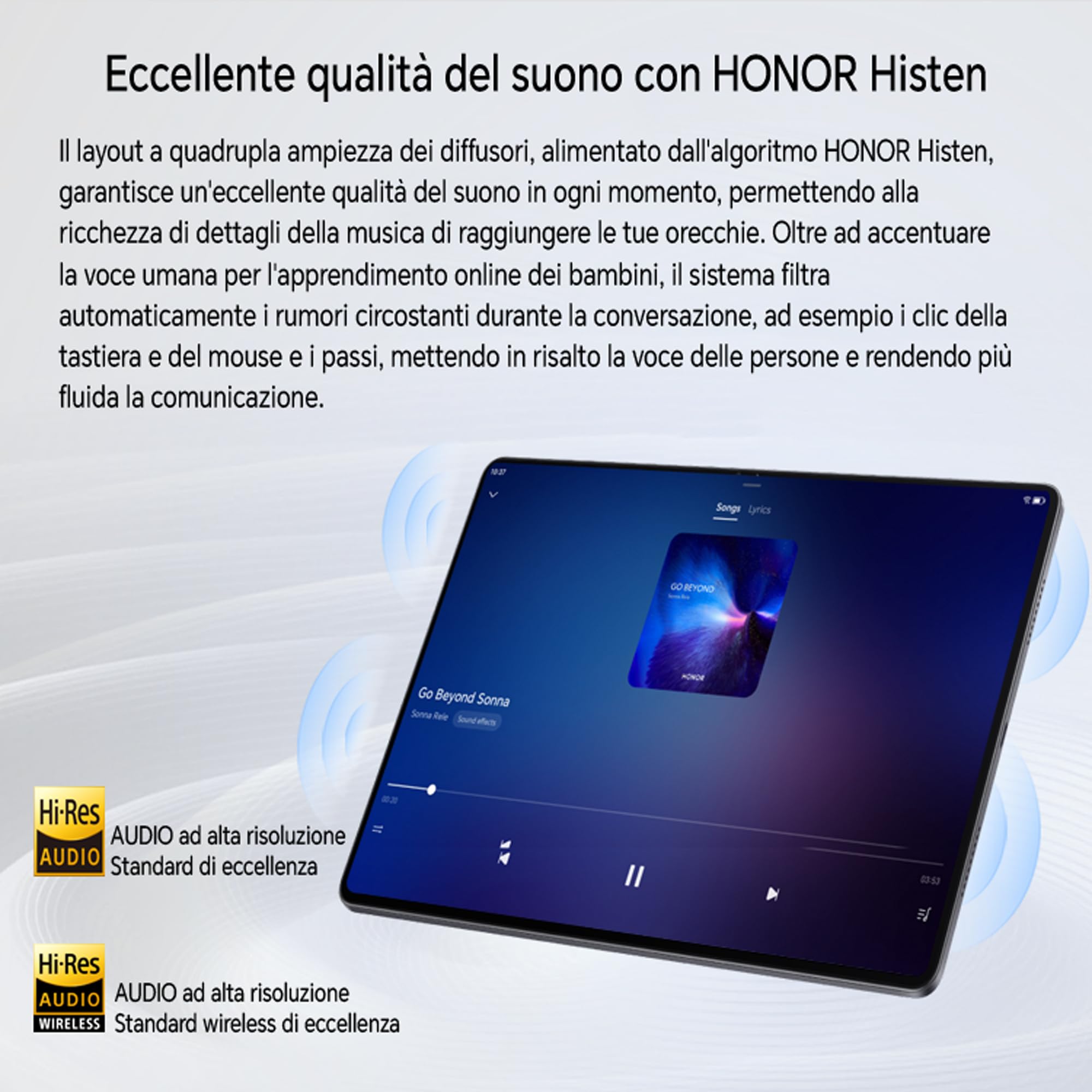 HONOR Pad X8a Wi-Fi Versione 4GB RAM/128GB ROM, 8300mAh, 11 Pollici 90Hz Eye Protection Display Tablet,4 Altoparlanti, Android 14, Space Gray