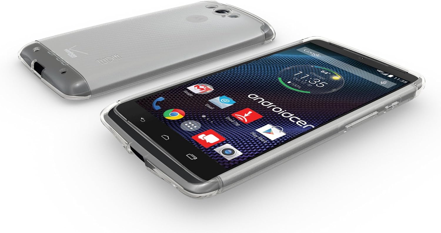 TUDIA LITE TPU Bumper Protective Case for Motorola Droid Turbo (Verizon) (NOT Compatible with Ballistic Nylon Version) (Frosted Clear)