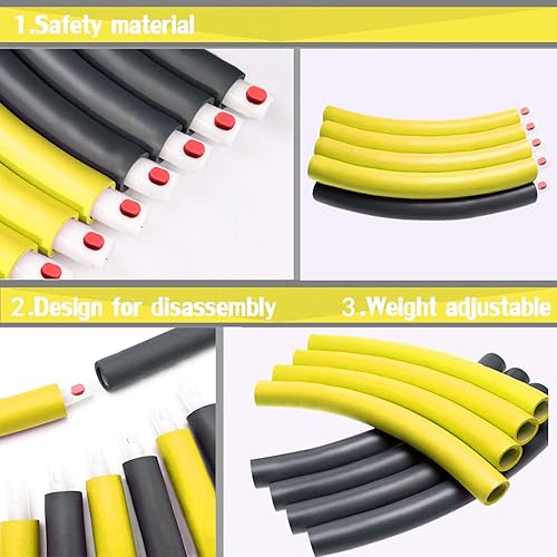 Miniatura 3 de Auoxer Aros con peso para ejercicio físico, pierde peso rápidamente por una forma divertida de entrenar, quemar grasa saludable modelo deportivo