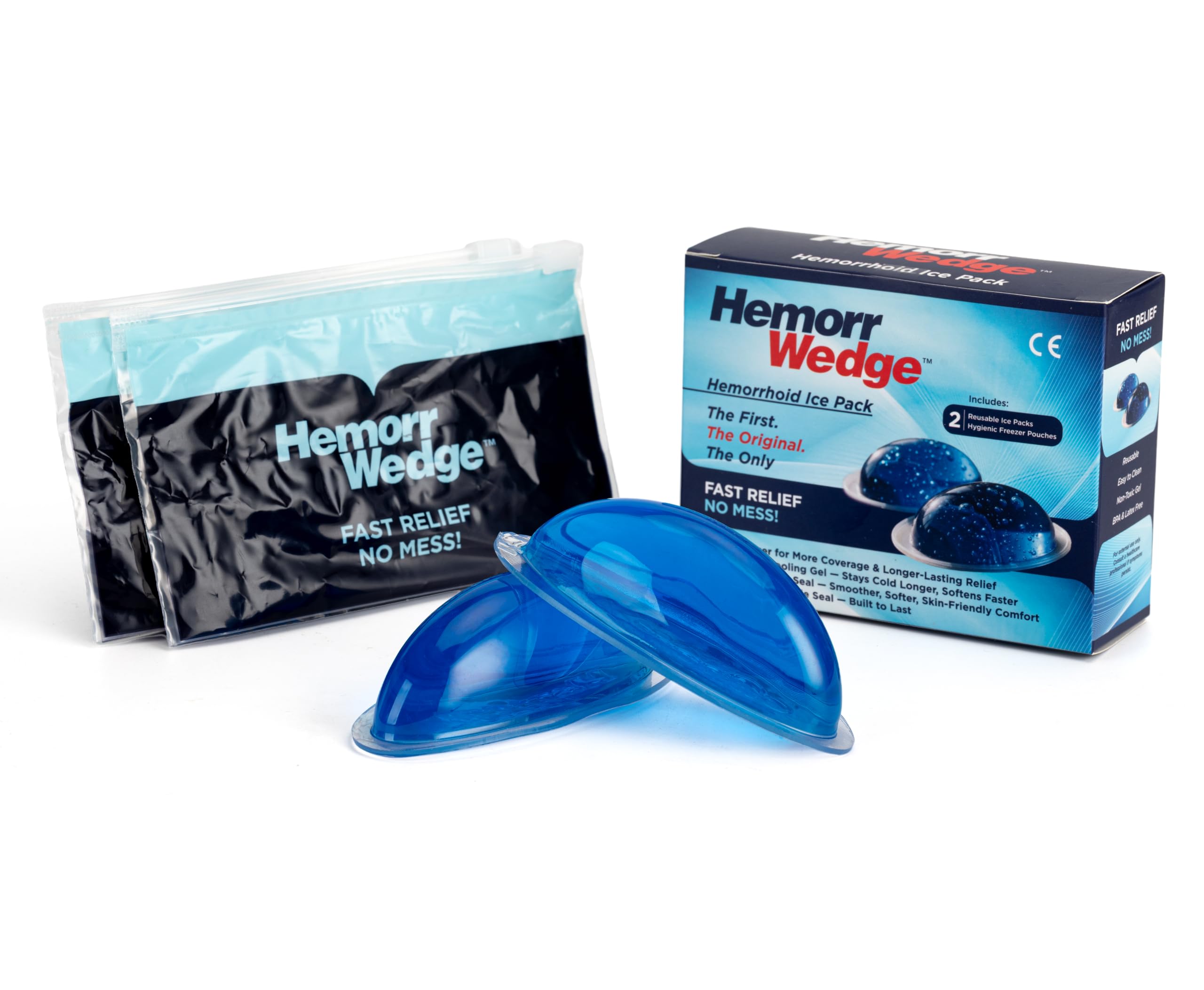 Emorragia Trattamento Emorroide Ice Pack - Silicone Gel Freeze Pack, coppia con custodia