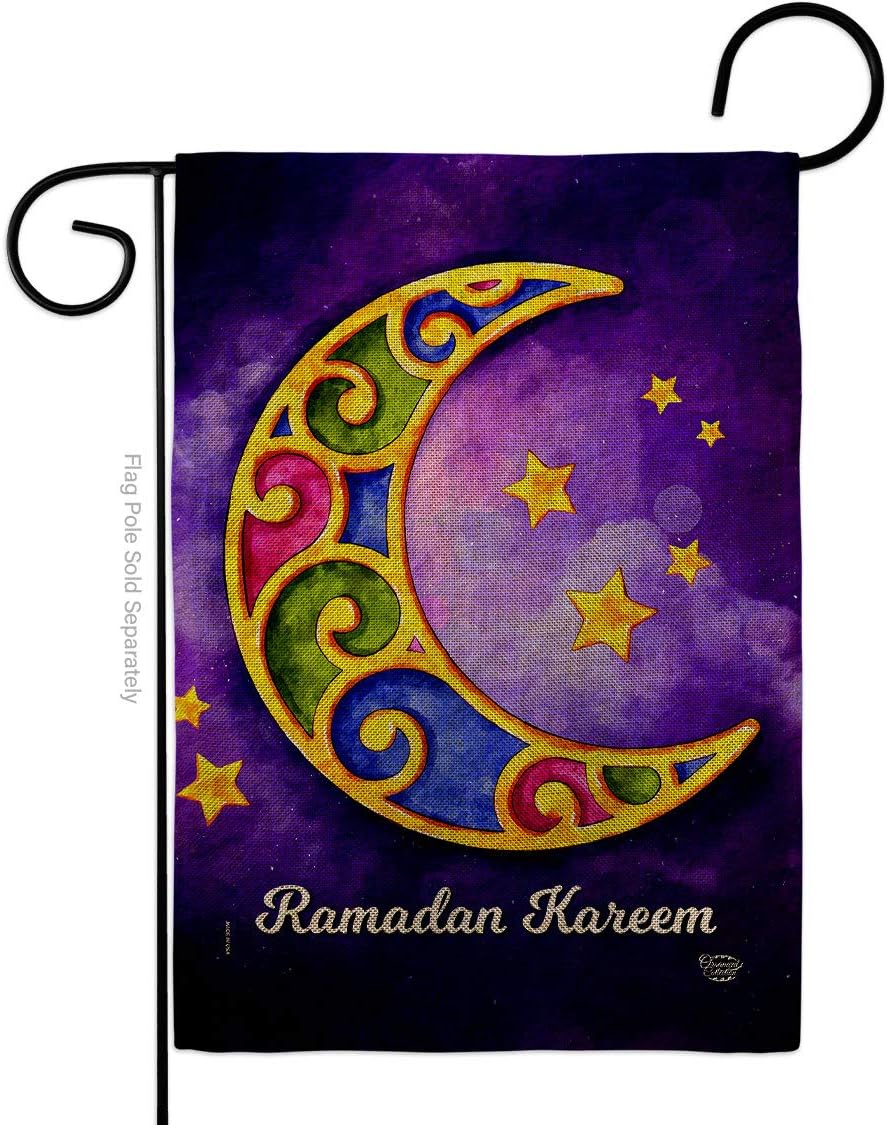 Generous Ramadan Burlap Garden Flag Religious Christian Religion Easter House Decoration Banner Small Yard Gift Double-Sided, Made in USA