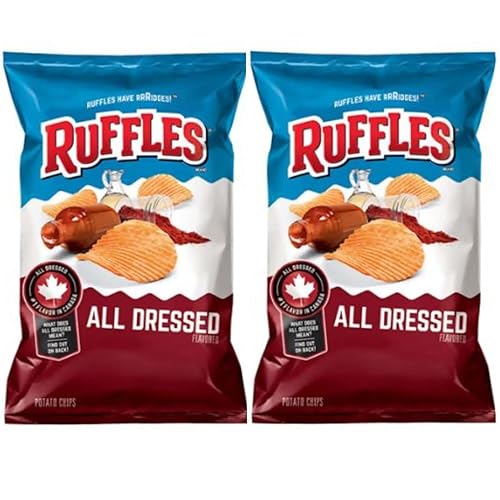 Ruffles All Dressed Ridged Potato Chips, 7.05 oz (paquete de 2) Se envía desde Estados Unidos