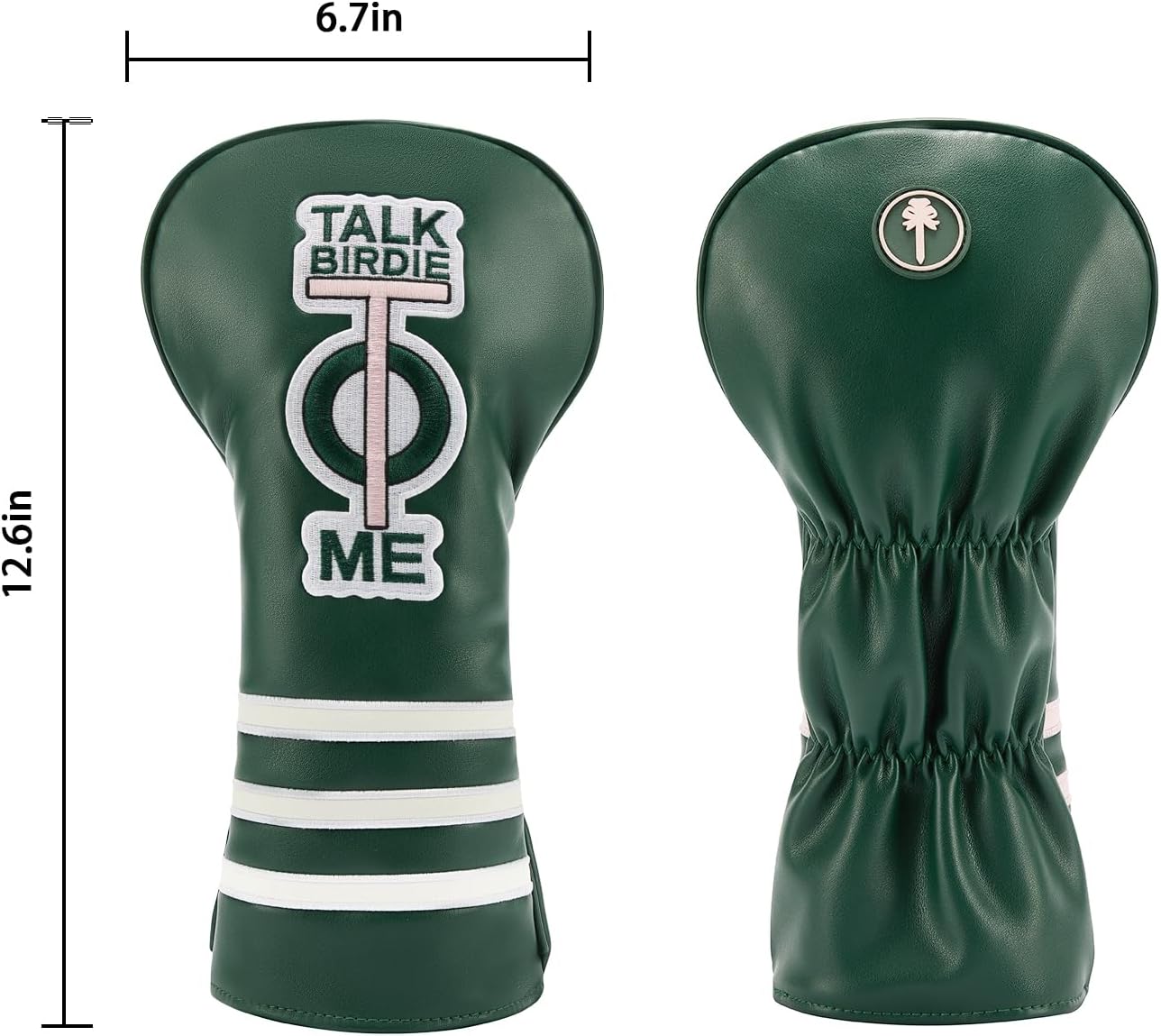 PINKTEE Golf Club Headcover Fits All Drivers Premium Leather Funny Golf Club Head Covers for Women Men