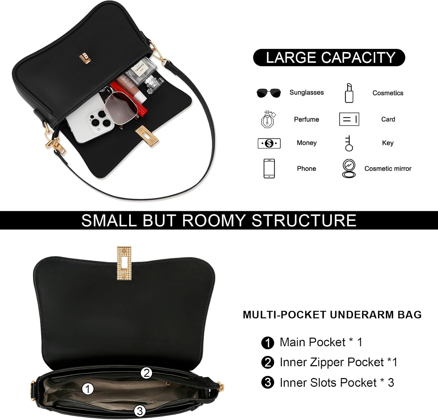 KKXIU Shoulder Bag for Women Small Hobo Handbags Cute Mini Clutch Purses